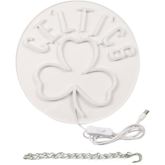 Boston Celtics NBA LED Neon Sign Wall Decor Basketball Neon Light Man Cave Bar - Picture 5 of 6